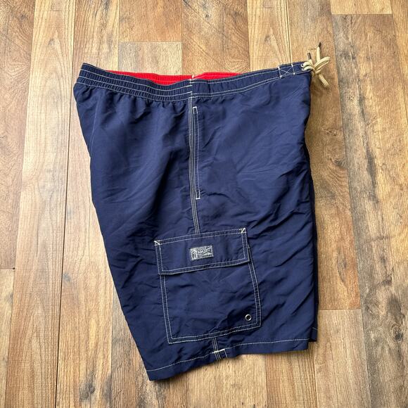 Polo Ralph Lauren Swim Shorts Trunks Men's XL Blue Surf Beach Lined Embroidered - Picture 10 of 14